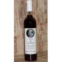 ALCOOL:  TERRE DE CARMEN,  vin de bleuets sauvages élevé en fût de chêne  12% alcool. FORMAT 500 ML